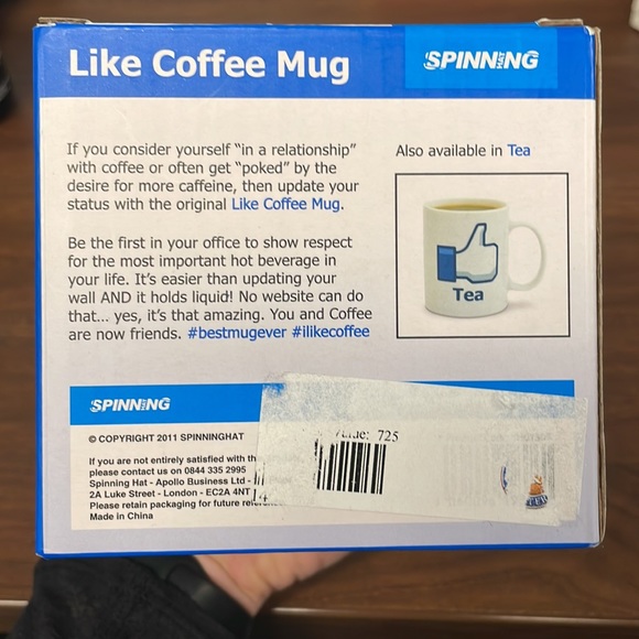 NWT Coffee Facebook “Like” Social Media Mug - Picture 3 of 5